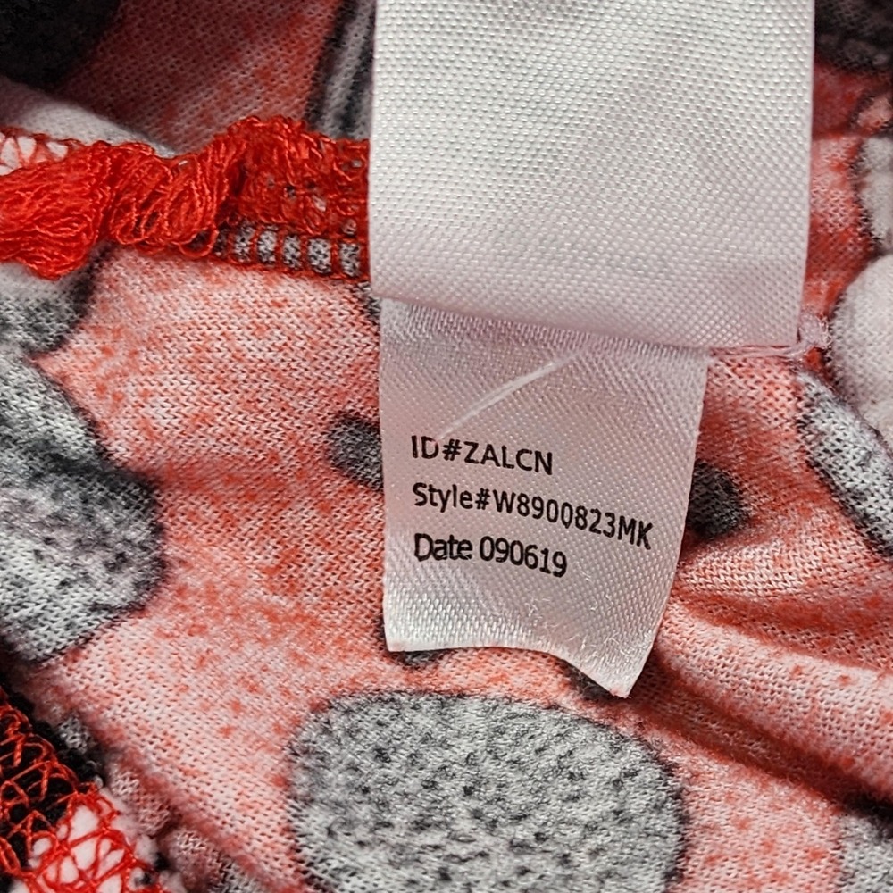 Disney Pants Womens S Red All Over Mickey Mouse Fleece Jogger Lounge Casual Soft - Picture 5 of 10